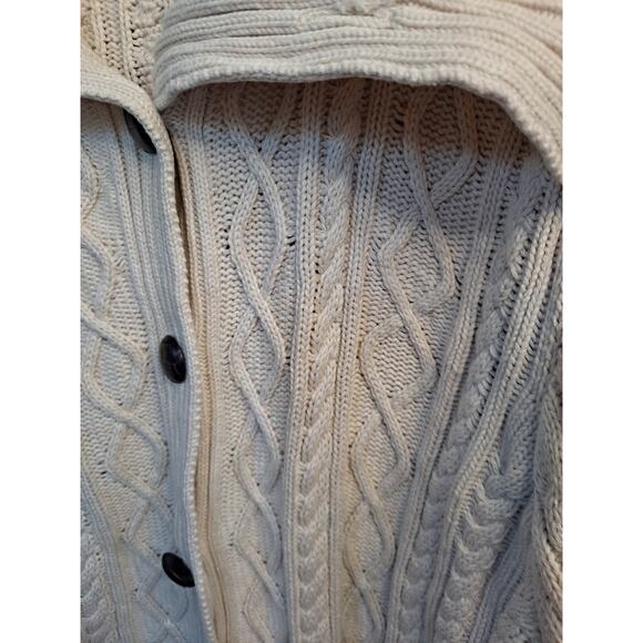 Jeanne Pierre Women's Beige Long Sleeve Cable Knit Cotton Sweaters Size 3X - Picture 4 of 9